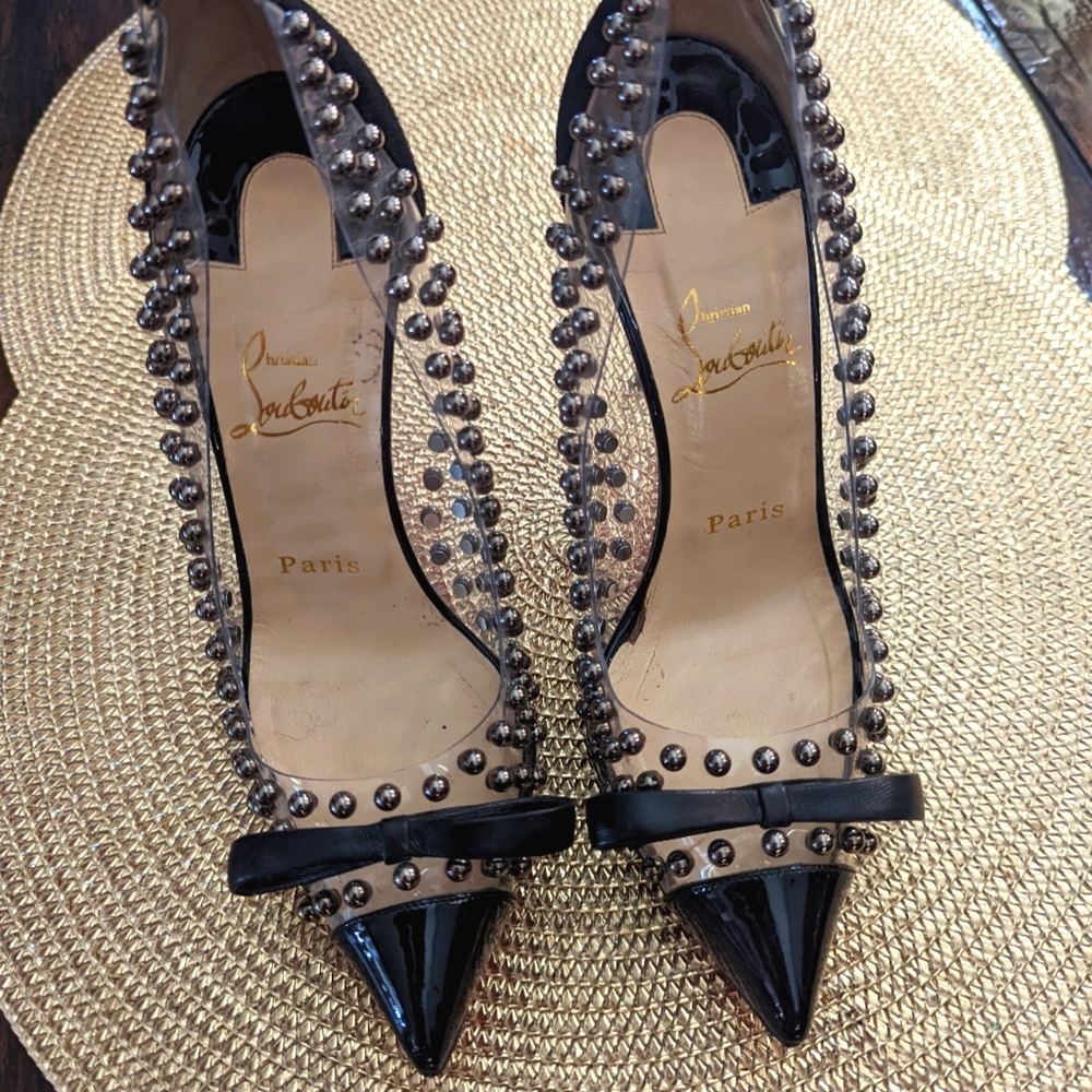 Christian Louboutin Studded D'Orsay Pumps SOLD ON TRR - Picture 2 of 6